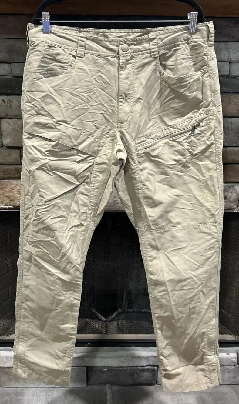 Men’s THE NORTH FACE Khaki Nylon Paramount Trail Pants Size 36 *B9